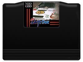 Cartridge artwork for Neo Drift Out - New Technology on the SNK Neo-Geo MVS.