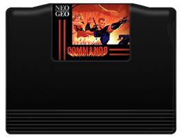 Cartridge artwork for Ninja Commando on the SNK Neo-Geo MVS.