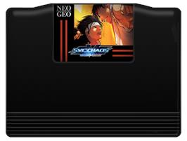 Cartridge artwork for SNK vs. Capcom - SVC Chaos on the SNK Neo-Geo MVS.
