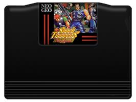 Cartridge artwork for Shock Troopers - 2nd Squad on the SNK Neo-Geo MVS.