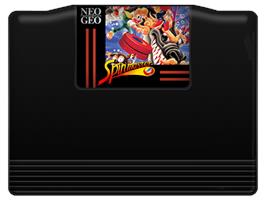 Cartridge artwork for Spin Master on the SNK Neo-Geo MVS.