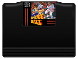 Cartridge artwork for Super Dodge Ball on the SNK Neo-Geo MVS.