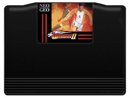 Cartridge artwork for Ultimate 11: SNK Football Championship on the SNK Neo-Geo MVS.