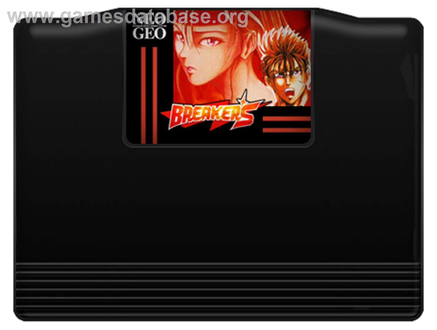 Breakers - SNK Neo-Geo MVS - Artwork - Cartridge