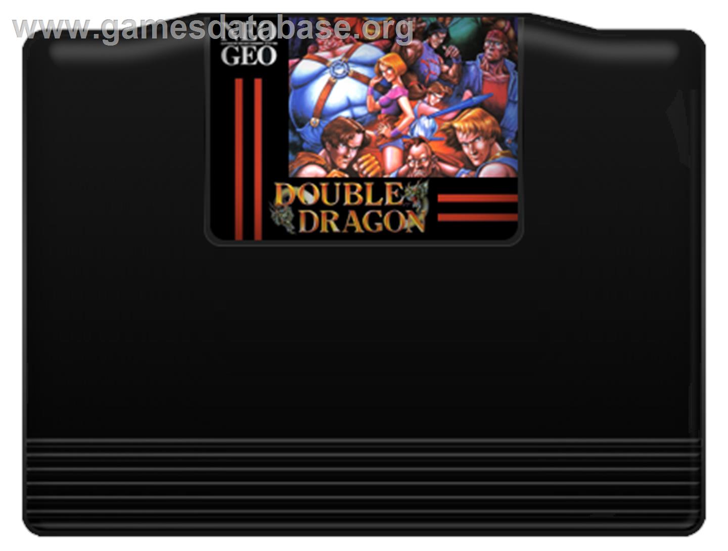 Double Dragon - SNK Neo-Geo MVS - Artwork - Cartridge