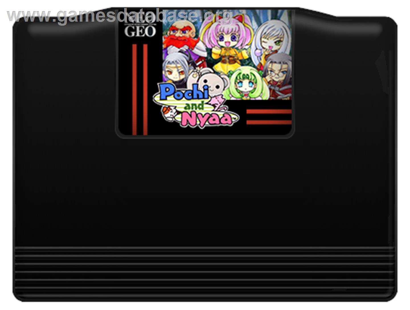 Pochi And Nyaa - SNK Neo-Geo MVS - Artwork - Cartridge