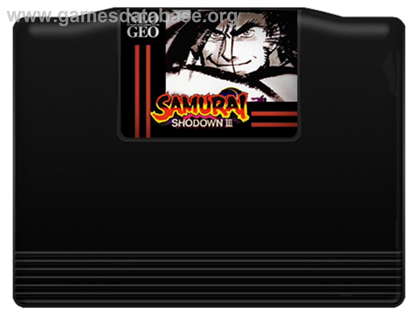 Samurai Shodown 3 - SNK Neo-Geo MVS - Artwork - Cartridge