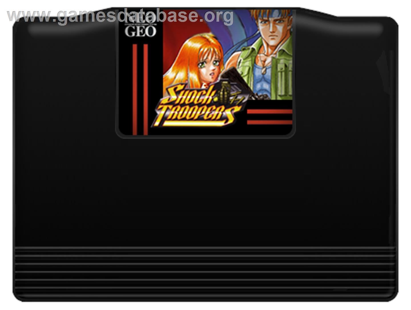 Shock Troopers - SNK Neo-Geo MVS - Artwork - Cartridge