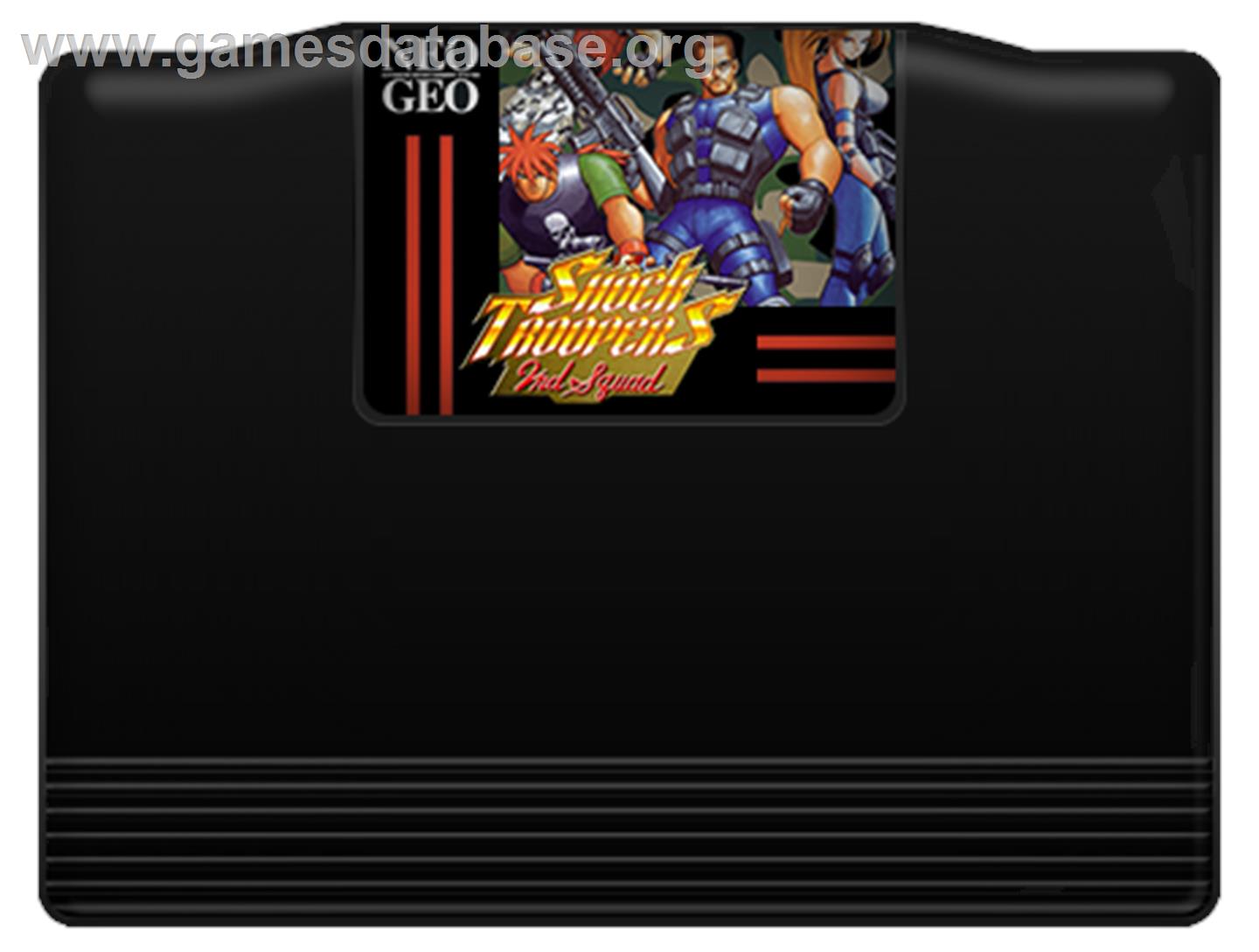 Shock Troopers - 2nd Squad - SNK Neo-Geo MVS - Artwork - Cartridge