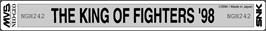 Top of cartridge artwork for King Of Fighters '98 - The Slugfest / King Of Fighters '98 - Dream Match Never Ends, The on the SNK Neo-Geo MVS.