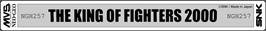 Top of cartridge artwork for King Of Fighters 2000, The on the SNK Neo-Geo MVS.