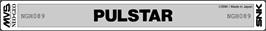 Top of cartridge artwork for Pulstar on the SNK Neo-Geo MVS.