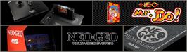 Arcade Cabinet Marquee for Neo Mr. Do!.