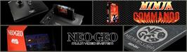 Arcade Cabinet Marquee for Ninja Commando.