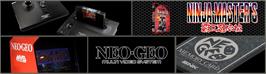 Arcade Cabinet Marquee for Ninja Master's - Haoh-ninpo-cho.