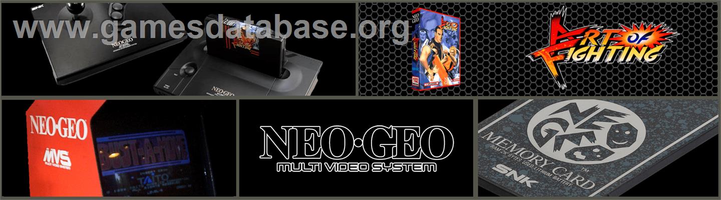 Art of Fighting - SNK Neo-Geo MVS - Artwork - Marquee
