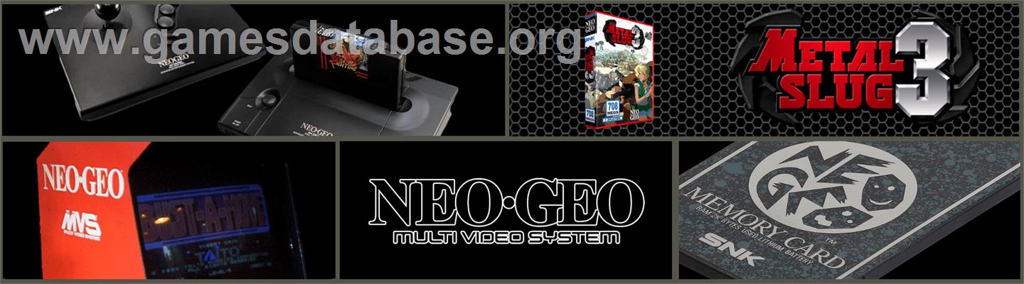 Metal Slug 3 - SNK Neo-Geo MVS - Artwork - Marquee