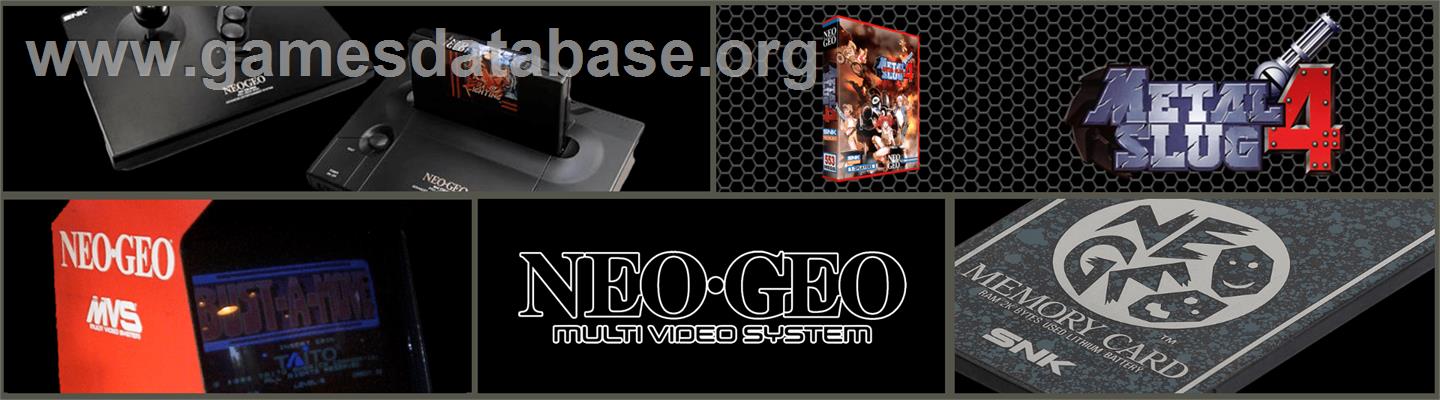 Metal Slug 4 - SNK Neo-Geo MVS - Artwork - Marquee