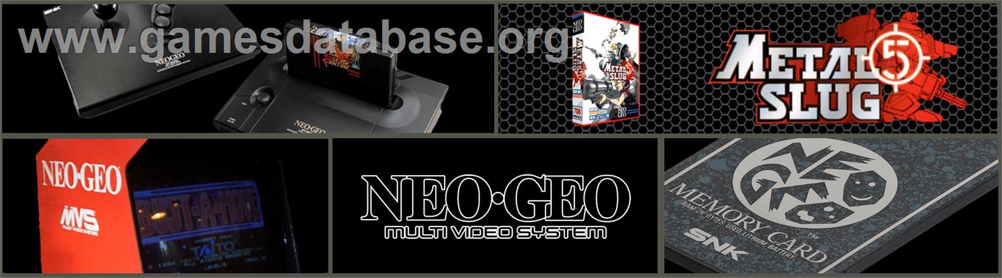 Metal Slug 5 - SNK Neo-Geo MVS - Artwork - Marquee