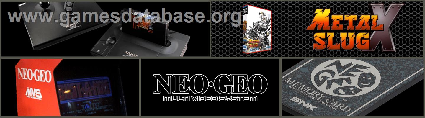 Metal Slug X - Super Vehicle-001 - SNK Neo-Geo MVS - Artwork - Marquee