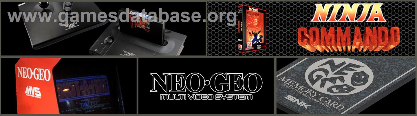 Ninja Commando - SNK Neo-Geo MVS - Artwork - Marquee