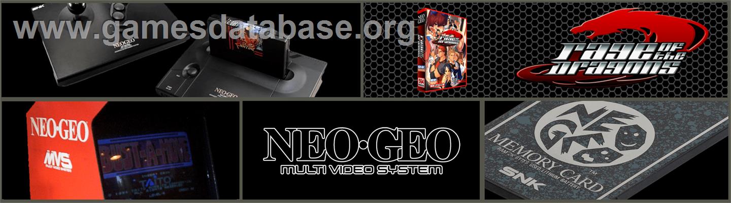Rage Of The Dragons - SNK Neo-Geo MVS - Artwork - Marquee