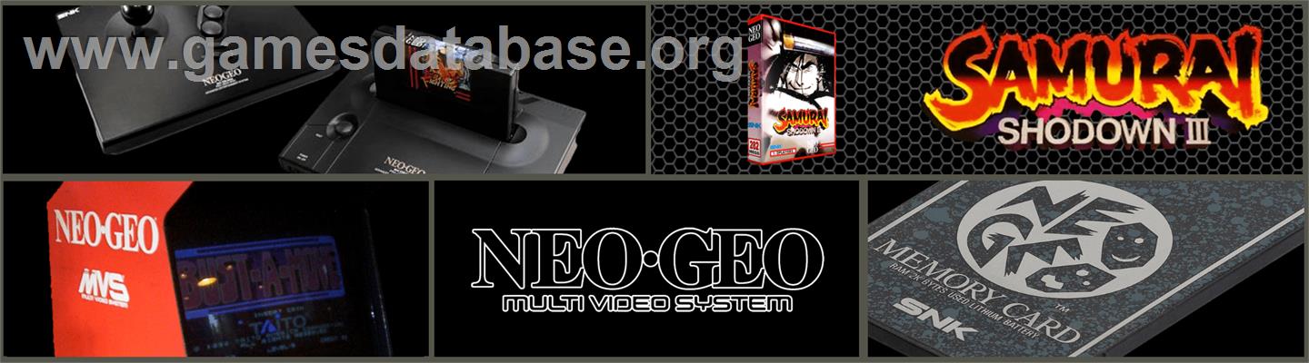 Samurai Shodown 3 - SNK Neo-Geo MVS - Artwork - Marquee