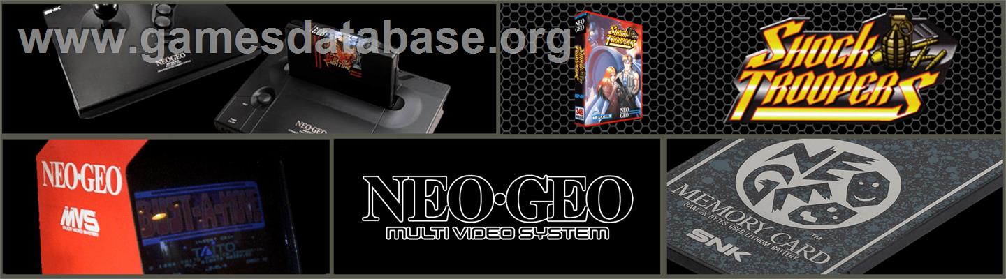 Shock Troopers - SNK Neo-Geo MVS - Artwork - Marquee