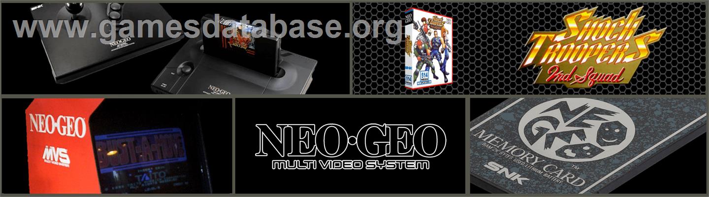 Shock Troopers - 2nd Squad - SNK Neo-Geo MVS - Artwork - Marquee