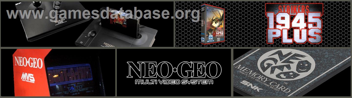 Strikers 1945 Plus - SNK Neo-Geo MVS - Artwork - Marquee