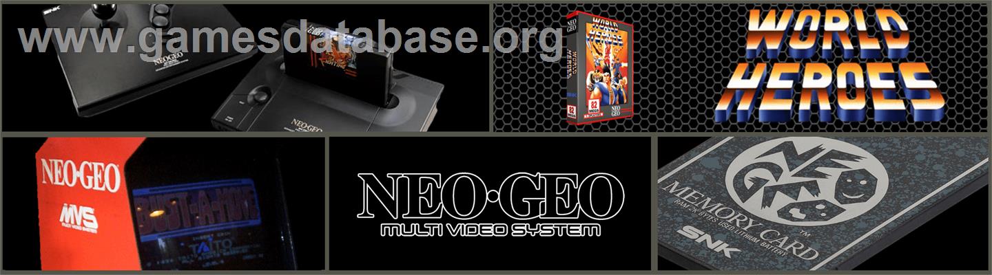 World Heroes - SNK Neo-Geo MVS - Artwork - Marquee