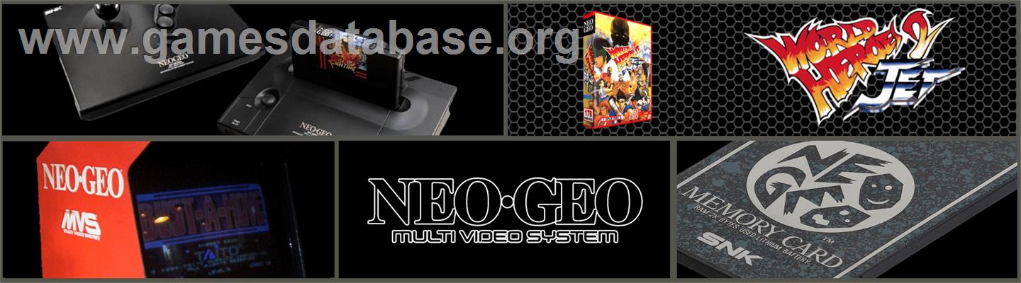 World Heroes 2 Jet - SNK Neo-Geo MVS - Artwork - Marquee