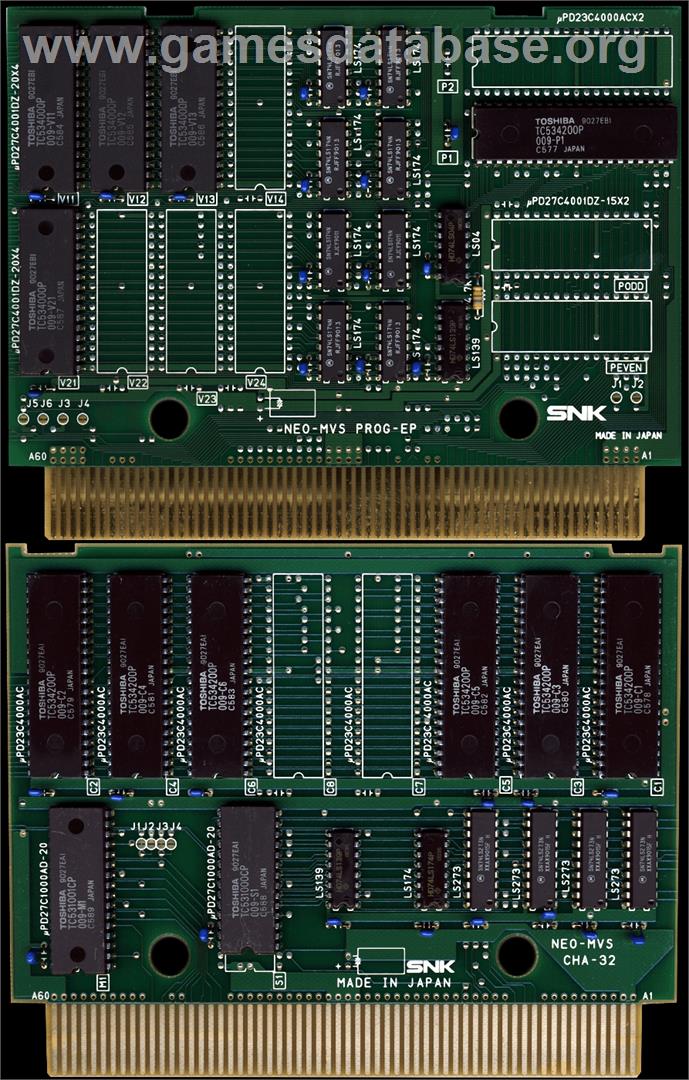Ninja Combat - SNK Neo-Geo MVS - Artwork - PCB
