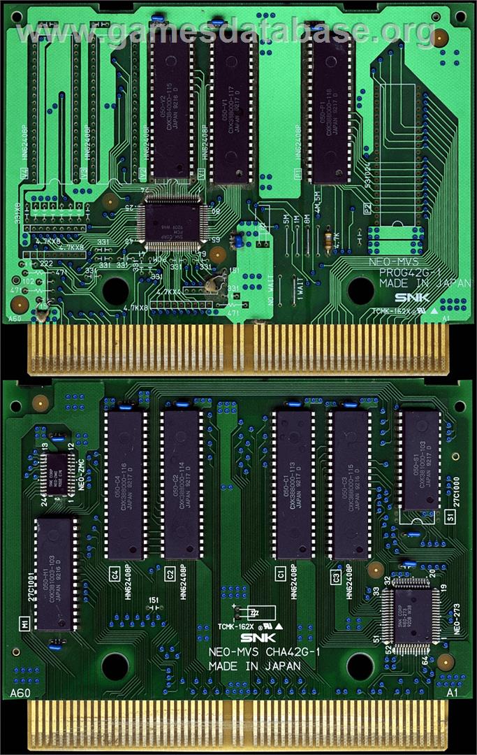 Ninja Commando - SNK Neo-Geo MVS - Artwork - PCB