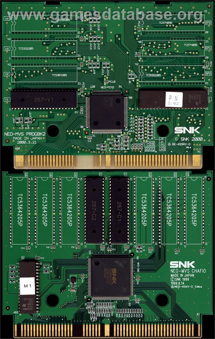 Pochi And Nyaa - SNK Neo-Geo MVS - Artwork - PCB
