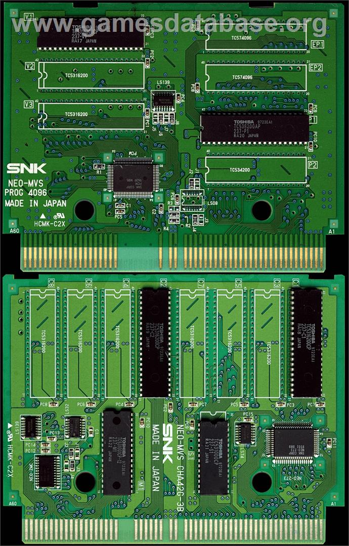 Pop 'n Bounce - SNK Neo-Geo MVS - Artwork - PCB