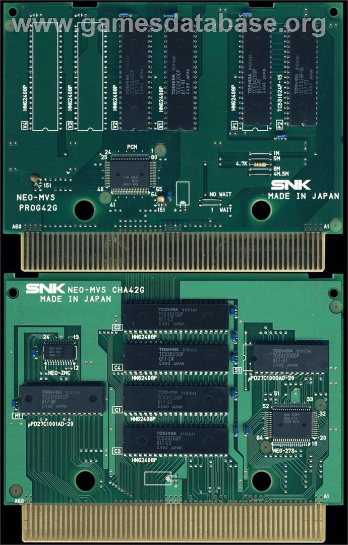 Sengoku - SNK Neo-Geo MVS - Artwork - PCB