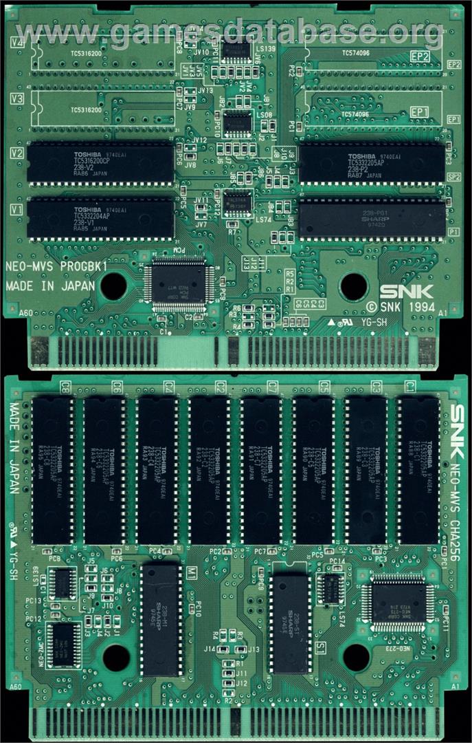 Shock Troopers - SNK Neo-Geo MVS - Artwork - PCB