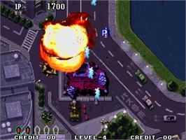 In game image of Aero Fighters 3 on the SNK Neo-Geo MVS.