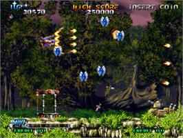 In game image of Blazing Star on the SNK Neo-Geo MVS.