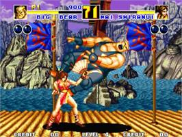 In game image of Fatal Fury 2 on the SNK Neo-Geo MVS.