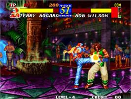 In game image of Fatal Fury 3 - Road to the Final Victory on the SNK Neo-Geo MVS.