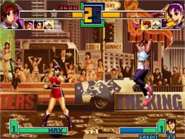 In game image of King Of Fighters 2001, The on the SNK Neo-Geo MVS.