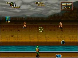 In game image of Nam-1975 on the SNK Neo-Geo MVS.