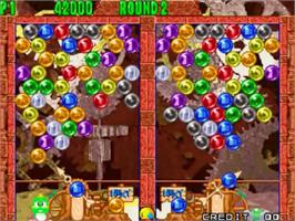 In game image of Puzzle Bobble 2 on the SNK Neo-Geo MVS.