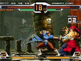 In game image of SNK vs. Capcom - SVC Chaos on the SNK Neo-Geo MVS.