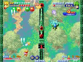 In game image of Twinkle Star Sprites on the SNK Neo-Geo MVS.