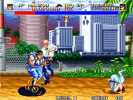 In game image of World Heroes 2 on the SNK Neo-Geo MVS.