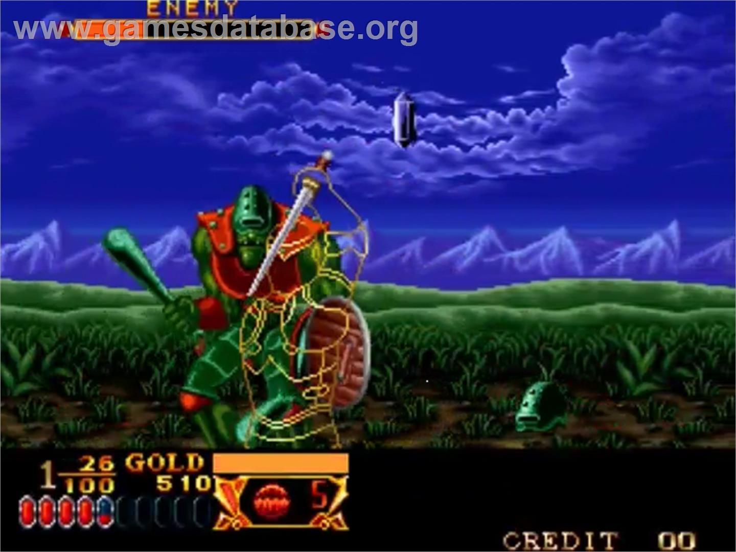 Crossed Swords - SNK Neo-Geo MVS - Artwork - In Game