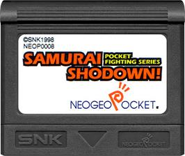 Cartridge artwork for Samurai Shodown! - Pocket Fighting Series on the SNK Neo-Geo Pocket.